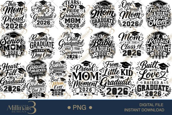 Download Graduation 2026 Mom Edition SVG PNG Bun - Graduation 2026 Collection