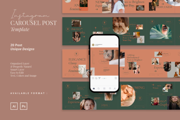Download Luxury Instagram Carousel Post Template - Luxury instagram Collection