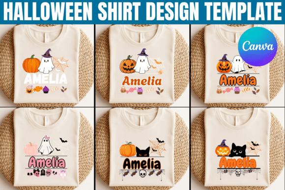 Download Halloween Shirt Design Canva Template - Shirt design Collection
