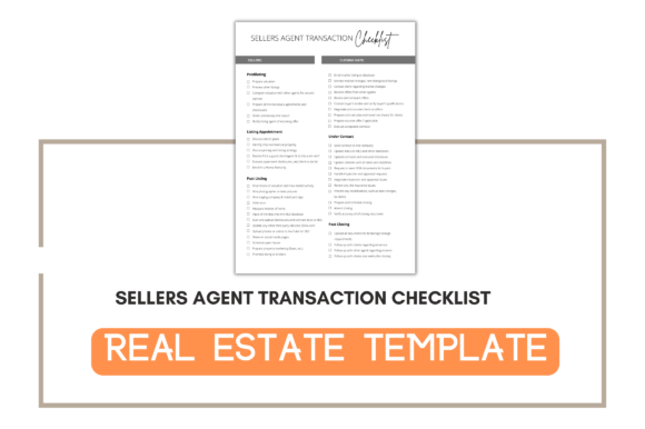 Download Sellers Agent Transaction Printable - Premium Resources