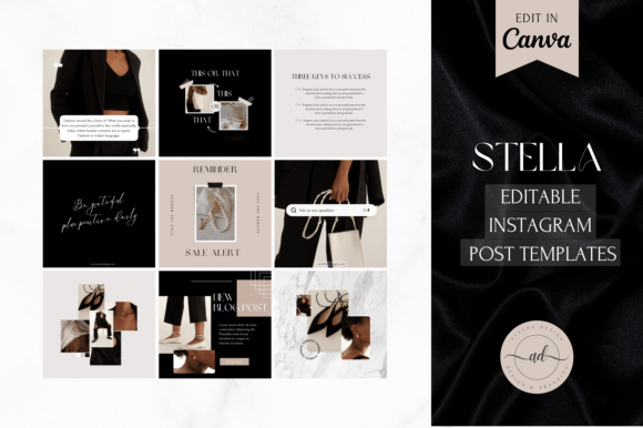 Download Black Luxury Instagram Post Templates - Luxury instagram Collection