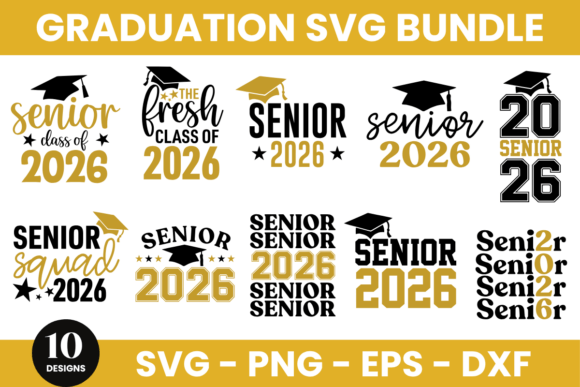 Download Graduation 2026 SVG Bundle - 5 - Graduation 2026 Collection