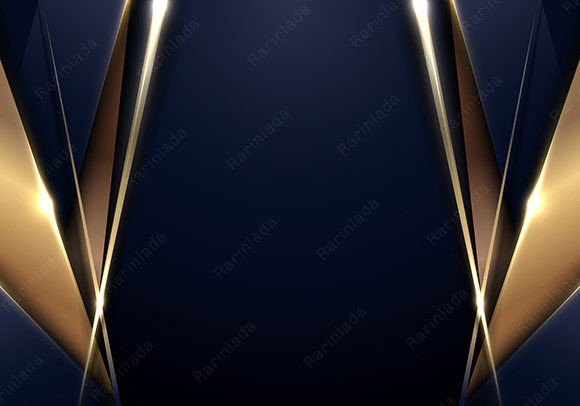 Download Luxury Template Blue Golden Stripes - Luxury template Collection