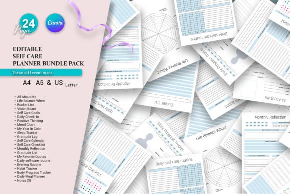 Download Canva Editable Planner Bundle Pack - Bundle pack Collection