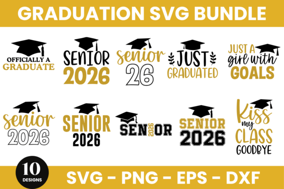 Download Graduation 2026 SVG Bundle - 4 - Graduation 2026 Collection