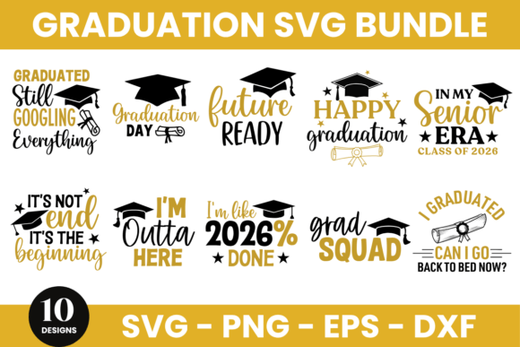 Download Graduation 2026 SVG Bundle - 3 - Graduation 2026 Collection
